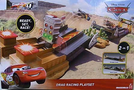 MATTEL CARS 2019 XTREME RACING SERIES DRAG RACING DRAG RACING PLAYSET